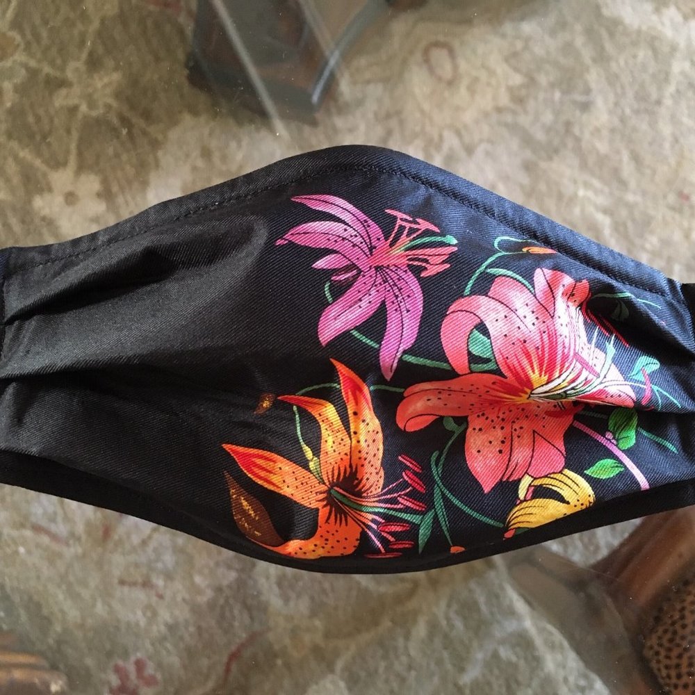 Silk Face Mask from Gucci Fabric Remnant